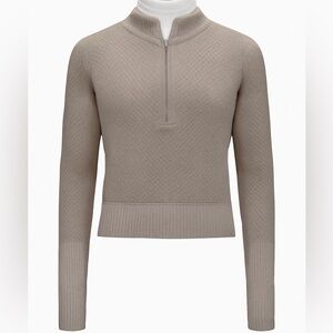 Lululemon Rest Less Pullover Textured Mink SZ 12